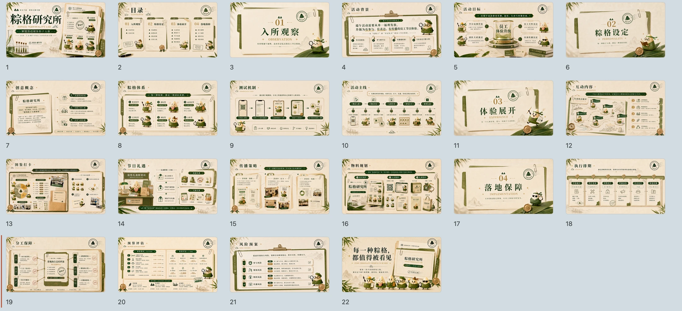 档案风版《粽格研究所——解锁你的职场粽格》企业/工会端午活动方案 - 预览图12