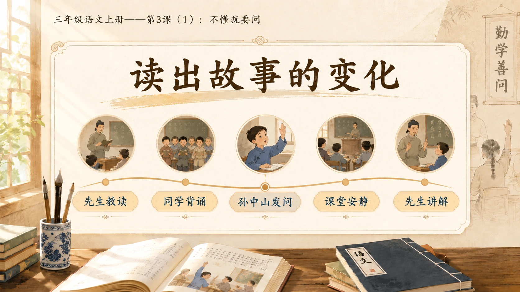 小学六年制统编教材系列课件——三年级语文上册第3课（1）：不懂就要问 - 预览图6