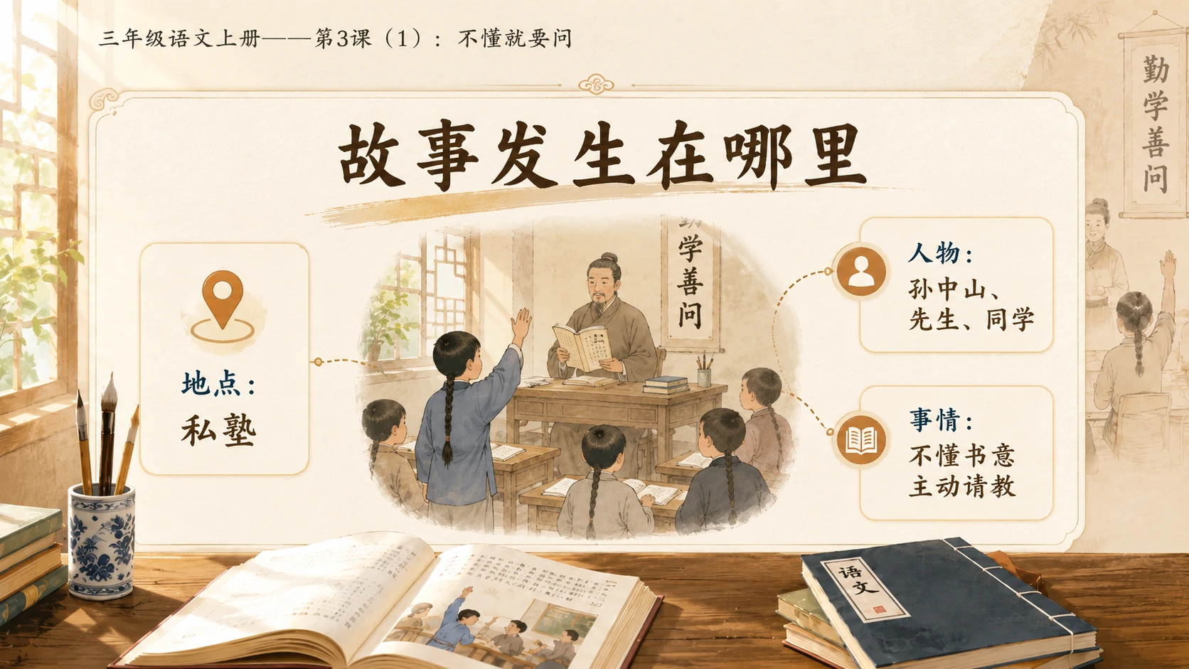 小学六年制统编教材系列课件——三年级语文上册第3课（1）：不懂就要问 - 预览图8