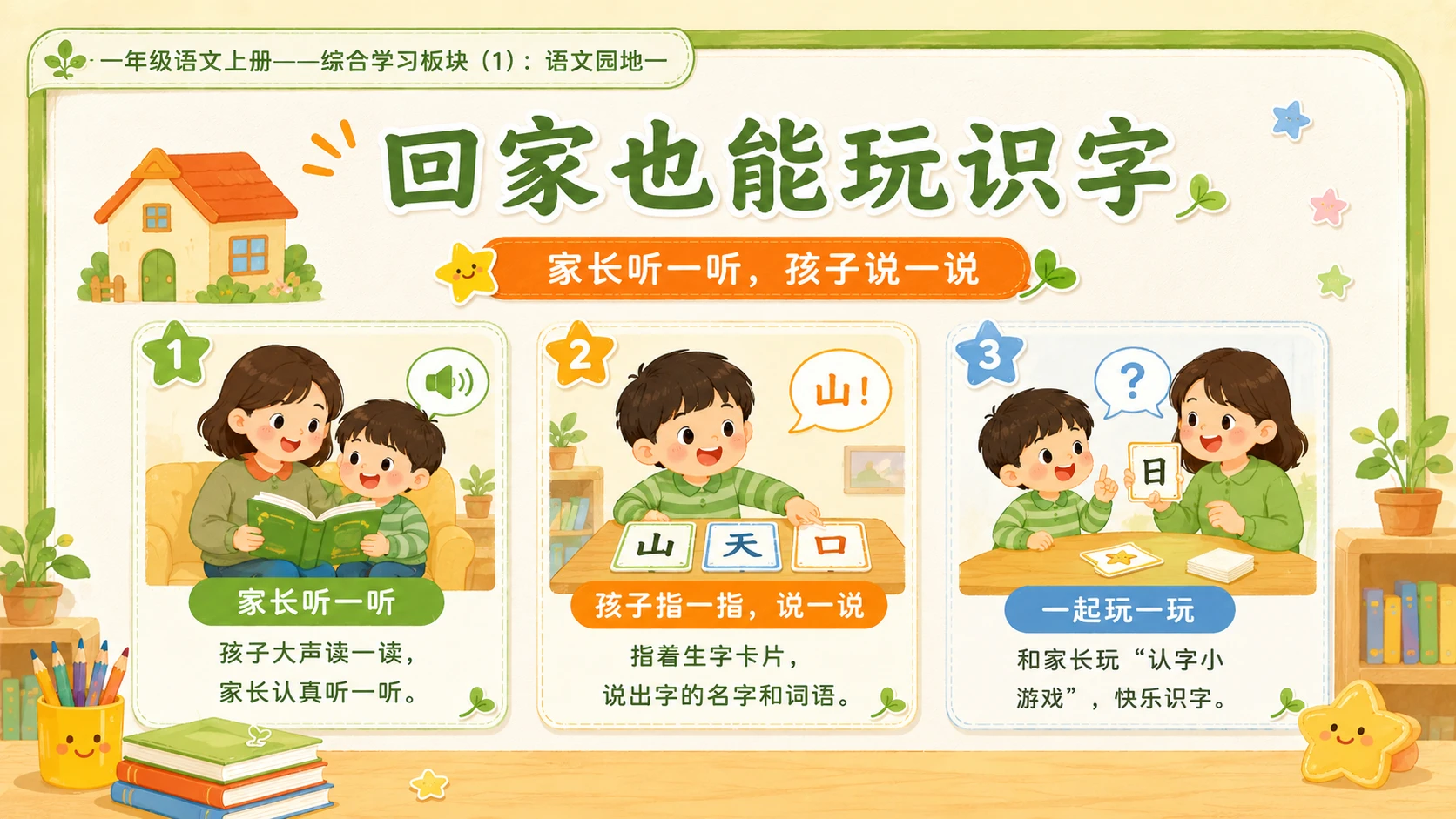 小学六年制统编教材系列课件——一年级语文上册语文园地一（1） - 预览图6