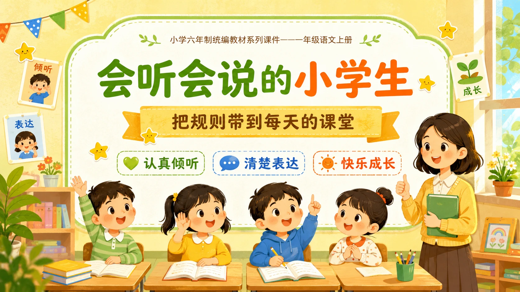 小学六年制统编教材系列课件—— 一年级语文上册语文园地一（2） - 预览图11