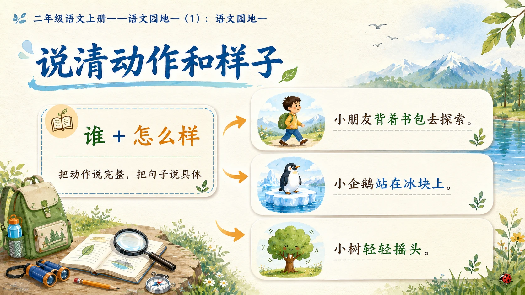 小学六年制统编教材系列课件——二年级语文上册语文园地一（1） - 预览图5