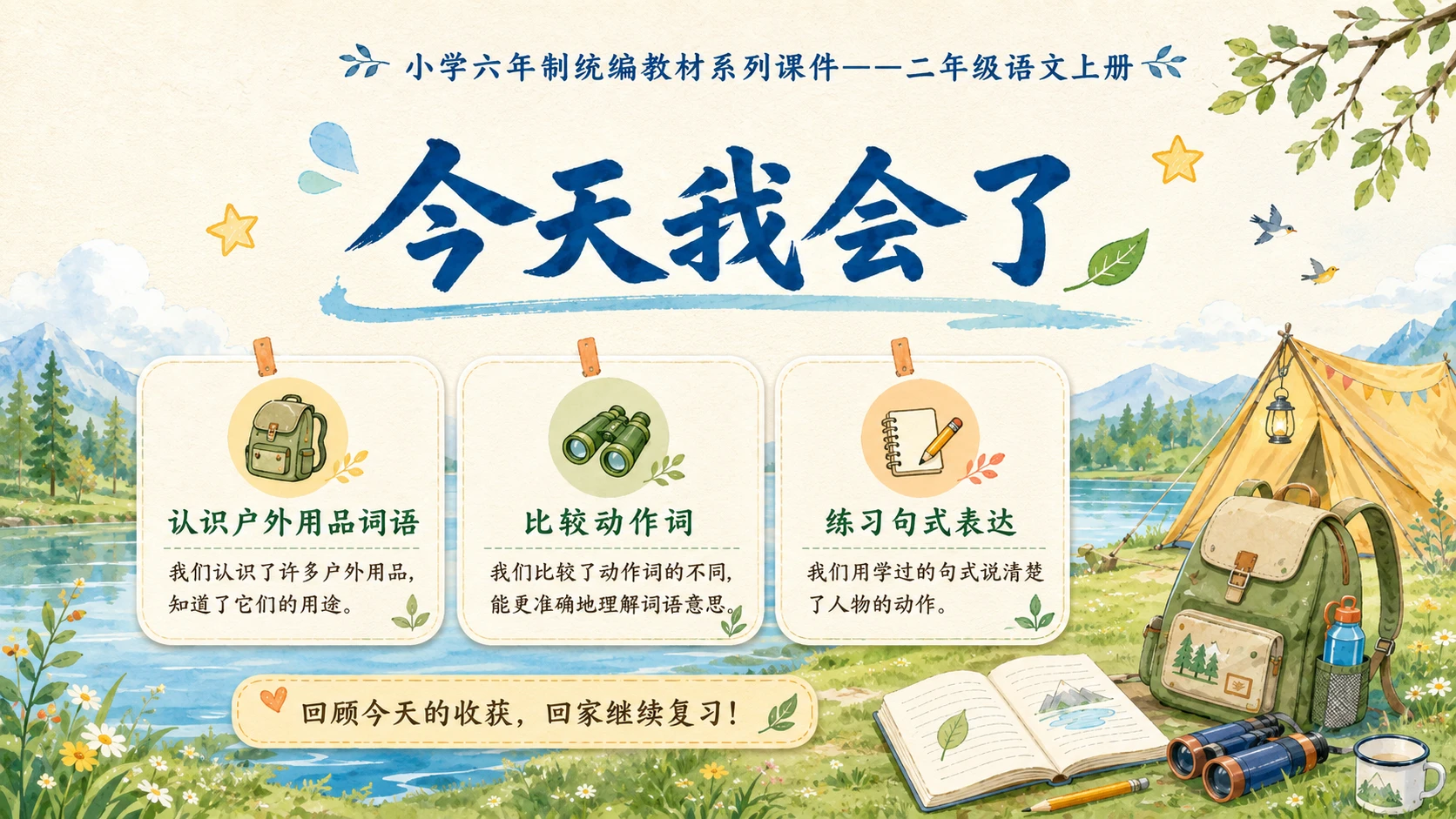 小学六年制统编教材系列课件——二年级语文上册语文园地一（1） - 预览图9
