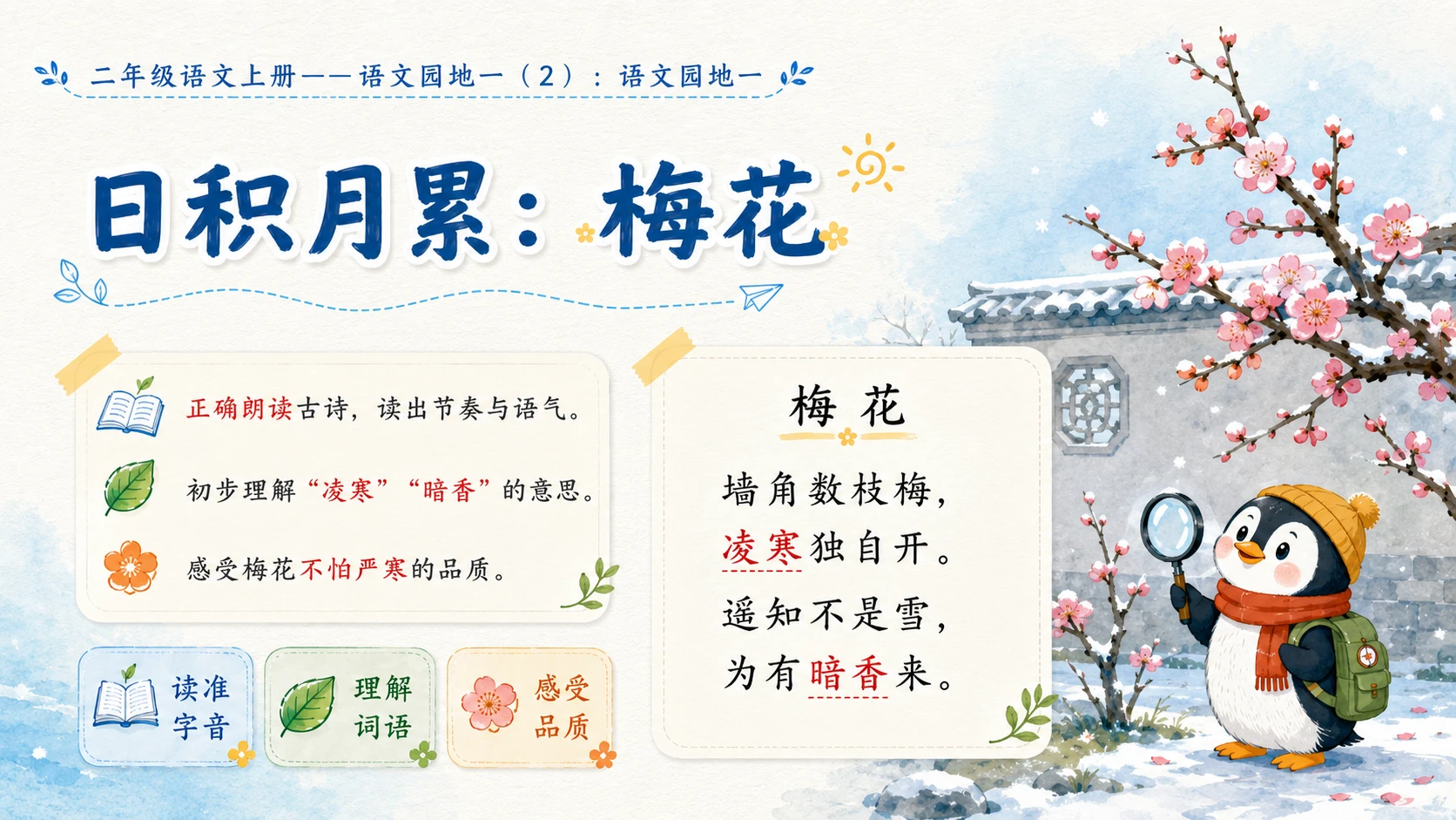 小学六年制统编教材系列课件——二年级语文上册语文园地一（2） - 预览图5