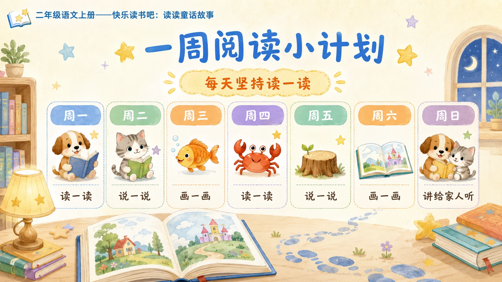 小学六年制统编教材系列课件——二年级语文上册快乐读书吧：读读童话故事 - 预览图3