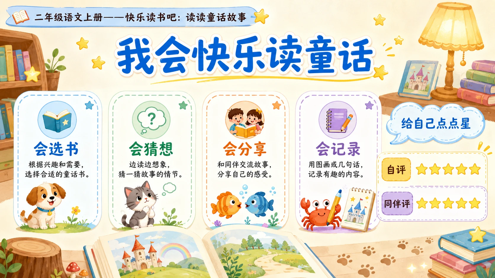 小学六年制统编教材系列课件——二年级语文上册快乐读书吧：读读童话故事 - 预览图4