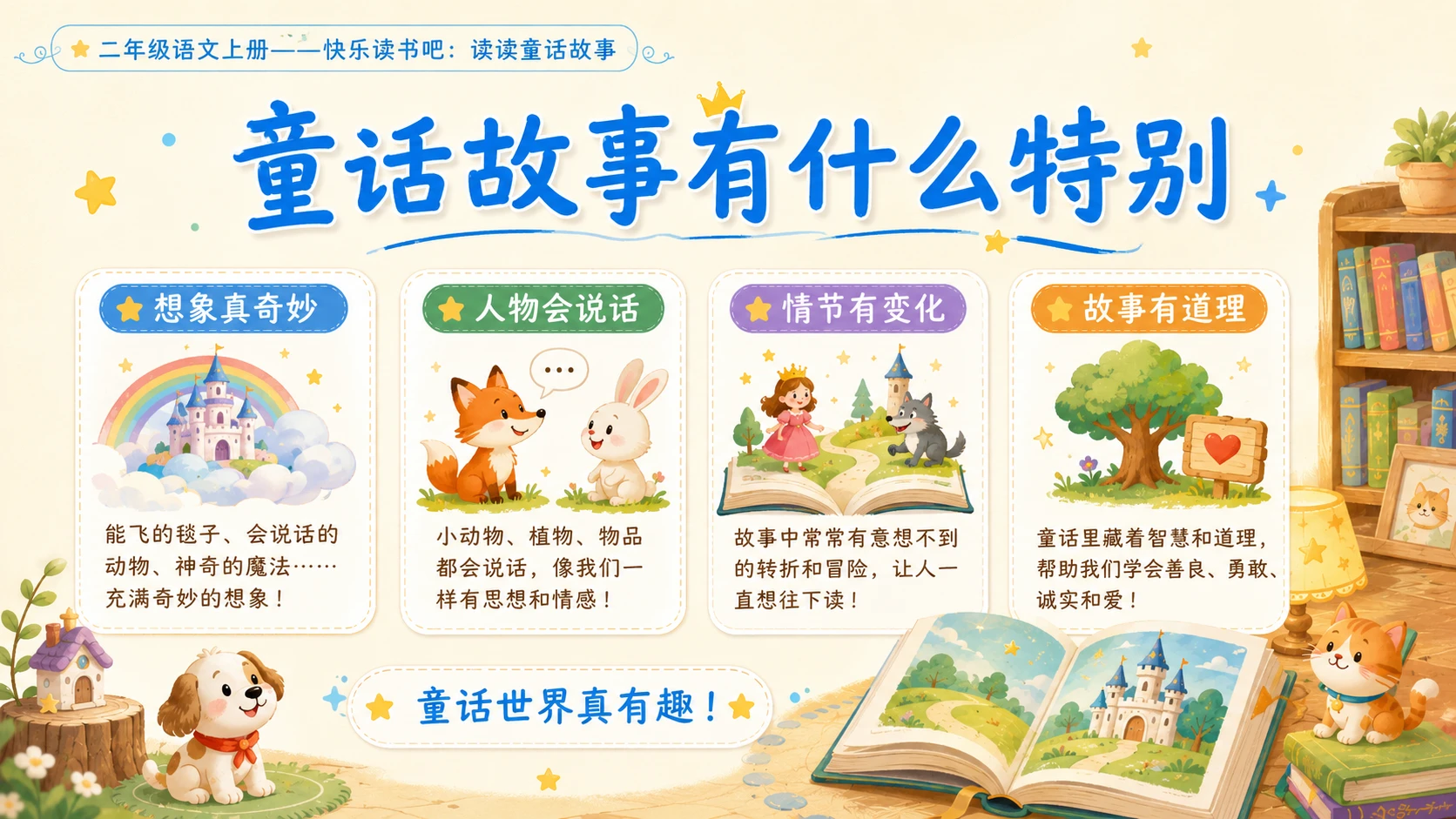 小学六年制统编教材系列课件——二年级语文上册快乐读书吧：读读童话故事 - 预览图10