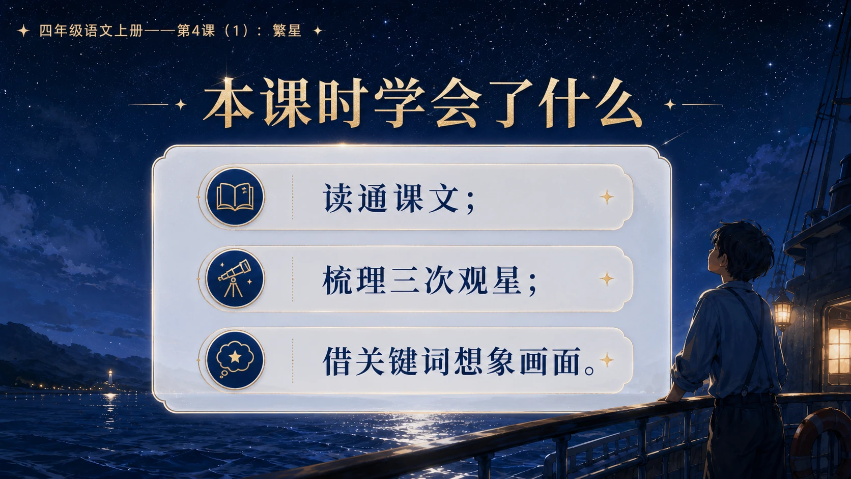 小学六年制统编教材系列课件——四年级语文上册第4课（1）：繁星 - 预览图11