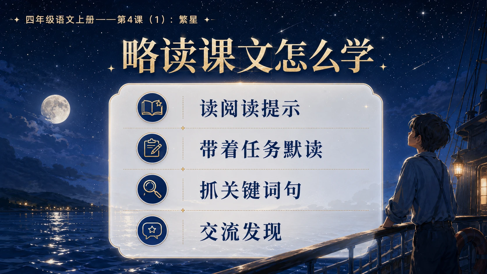 小学六年制统编教材系列课件——四年级语文上册第4课（1）：繁星 - 预览图3