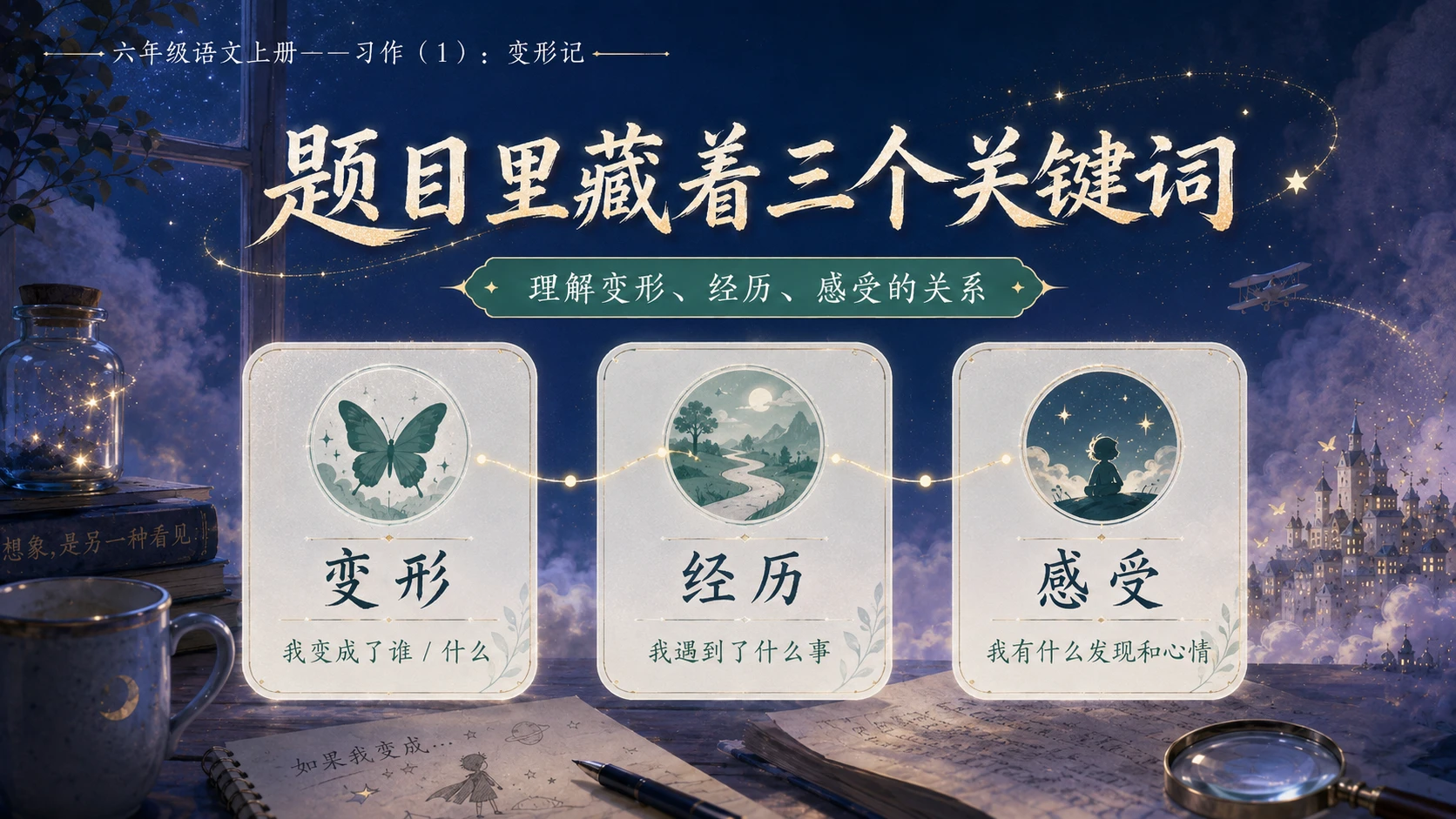 小学六年制统编教材系列课件——六年级语文上册习作（1）：变形记 - 预览图2