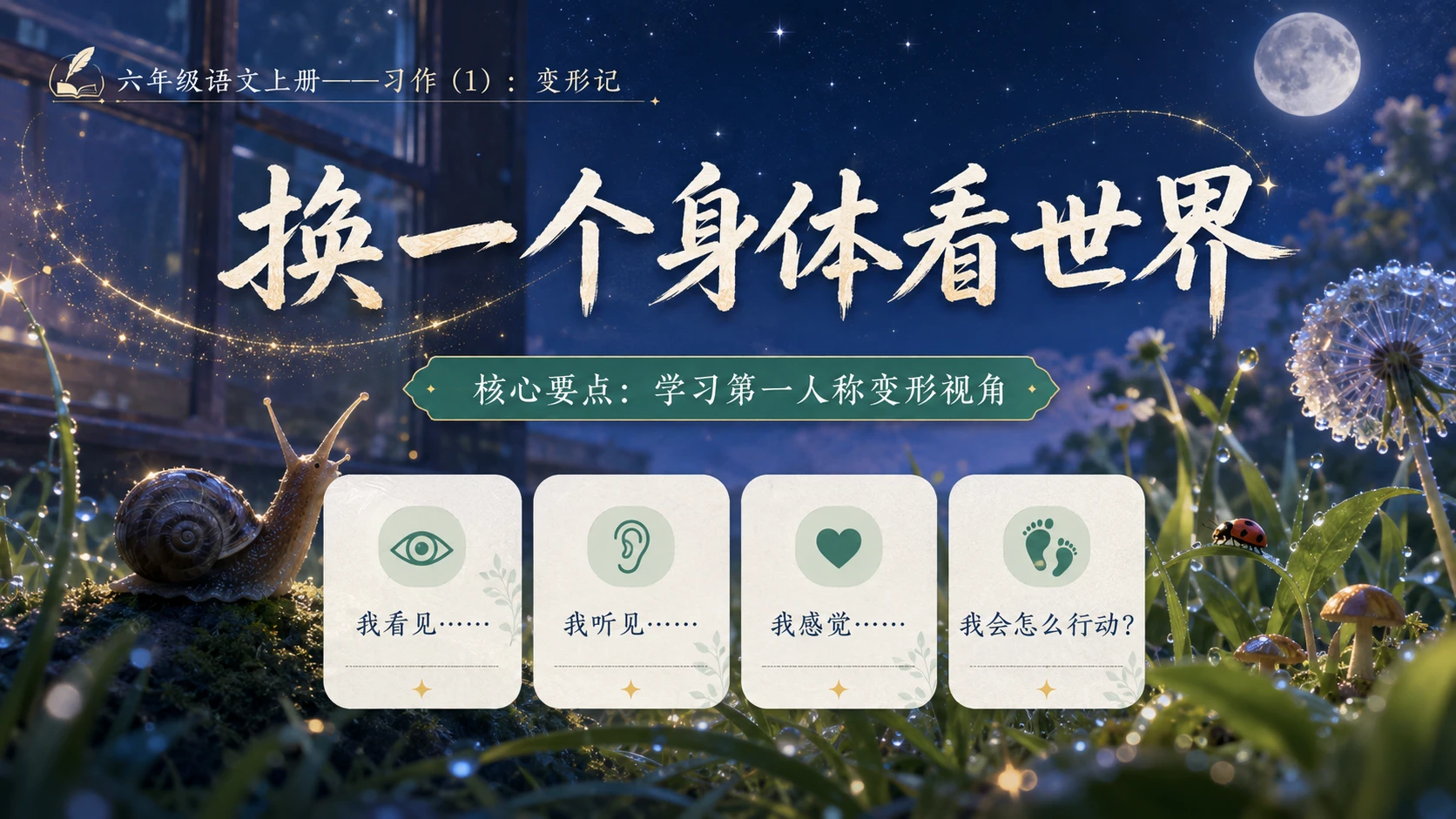 小学六年制统编教材系列课件——六年级语文上册习作（1）：变形记 - 预览图3