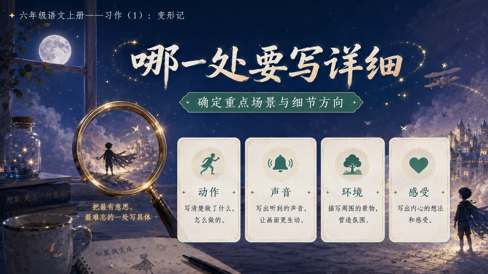 小学六年制统编教材系列课件——六年级语文上册习作（1）：变形记 - 预览图6