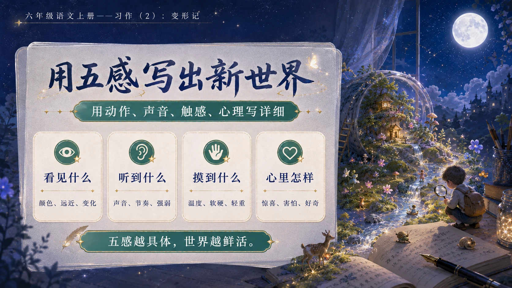 小学六年制统编教材系列课件——六年级语文上册习作（2）：变形记 - 预览图6