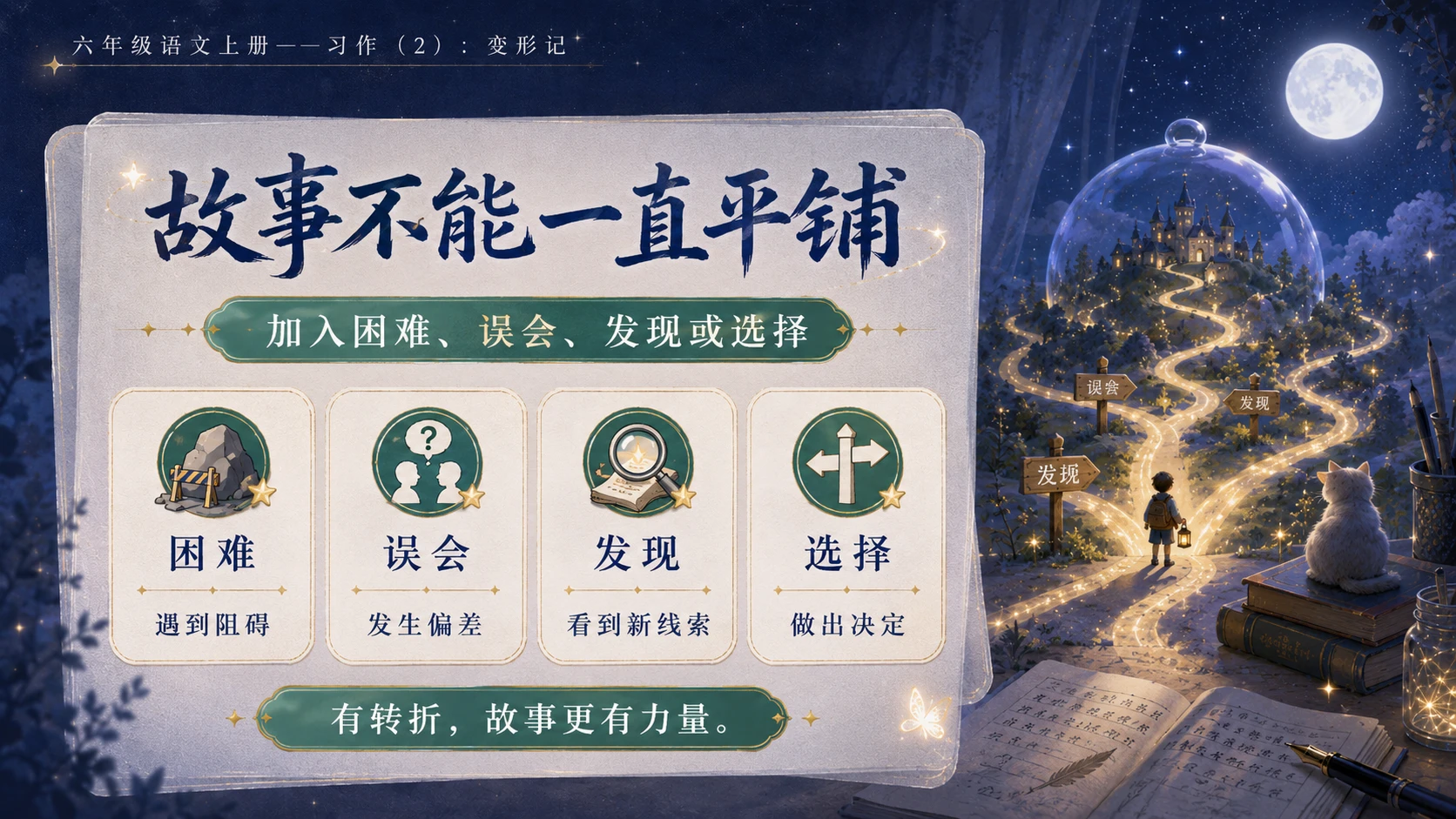 小学六年制统编教材系列课件——六年级语文上册习作（2）：变形记 - 预览图7