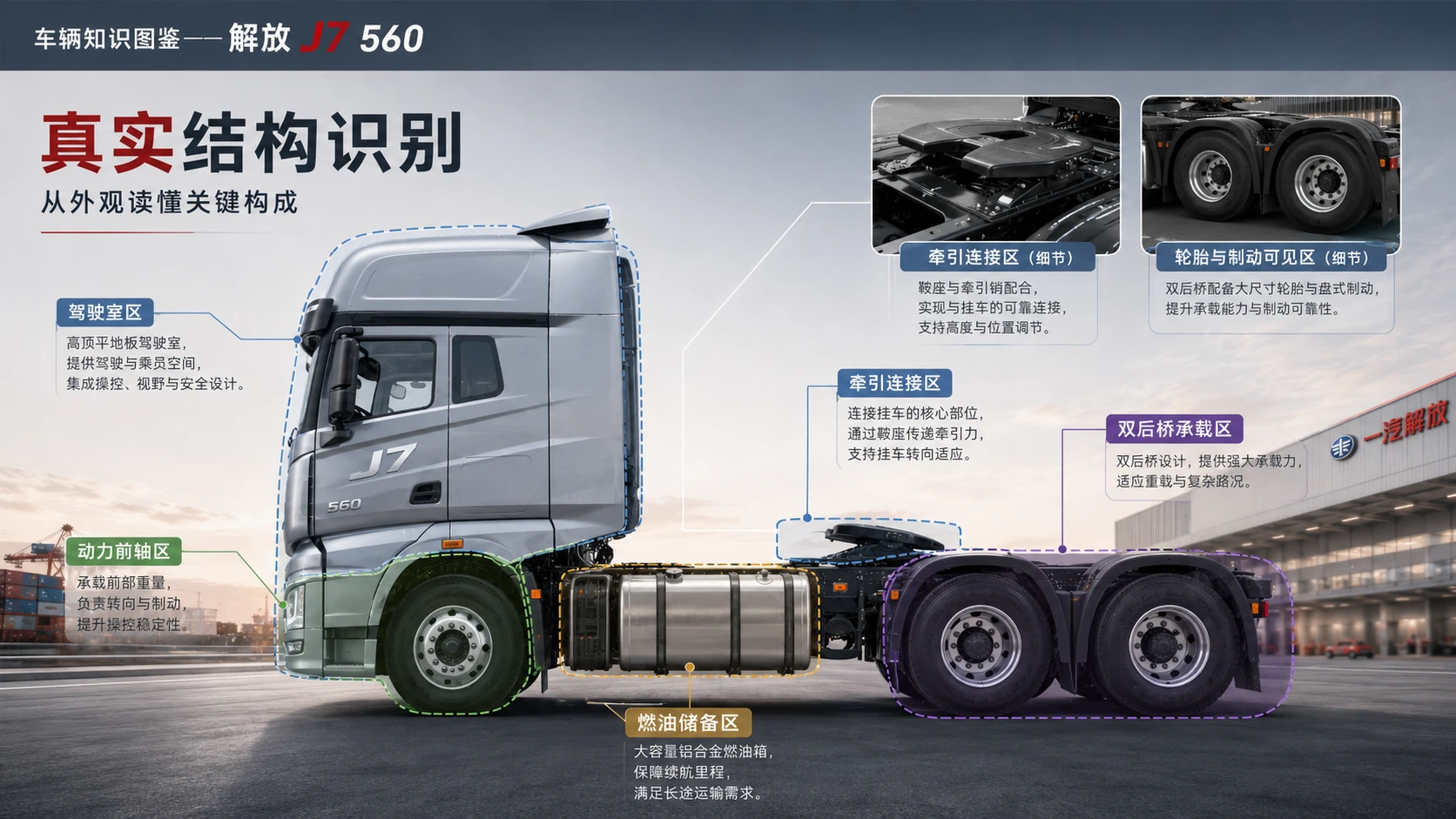 万物知识图鉴系列作品PPT——解放J7_560 - 预览图4