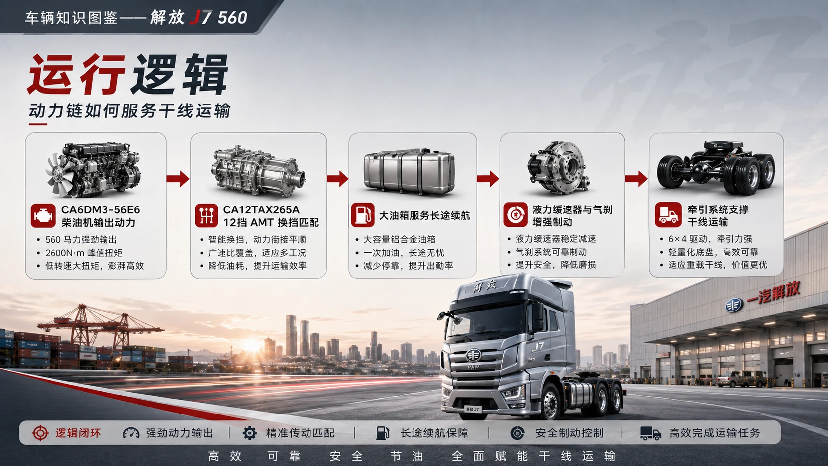 万物知识图鉴系列作品PPT——解放J7_560 - 预览图5