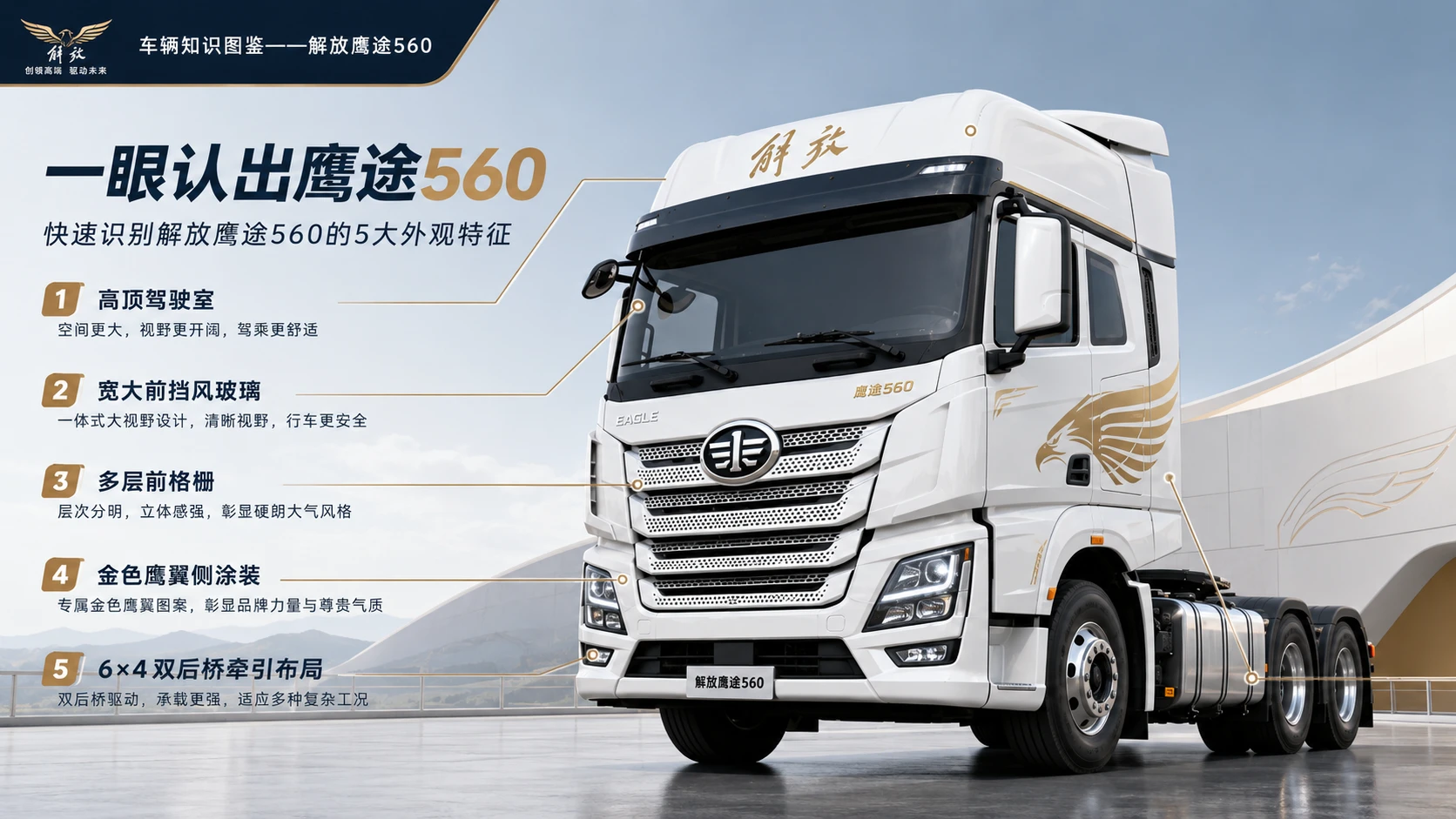 万物知识图鉴系列作品PPT——解放鹰途560 - 预览图2