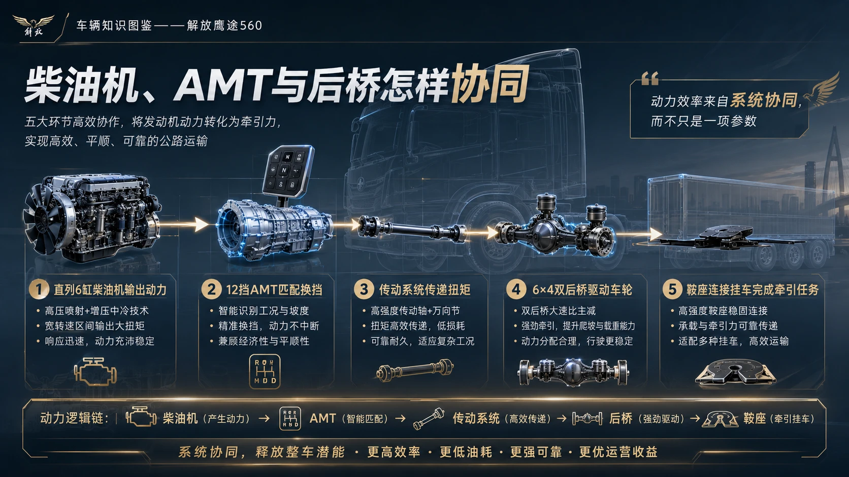 万物知识图鉴系列作品PPT——解放鹰途560 - 预览图5