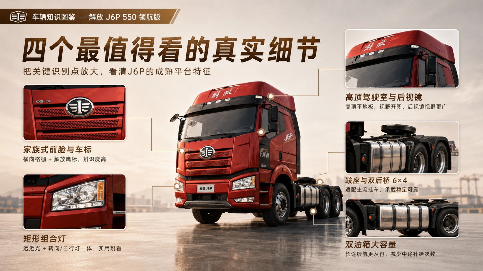 万物知识图鉴系列作品PPT——解放J6P550领航版 - 预览图6