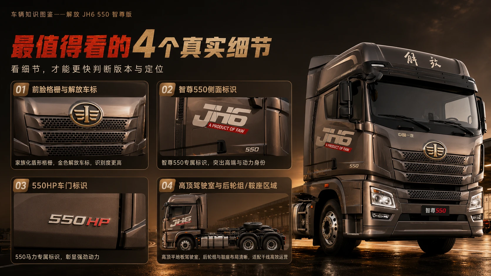 万物知识图鉴系列作品PPT——解放JH6_550智尊版 - 预览图6