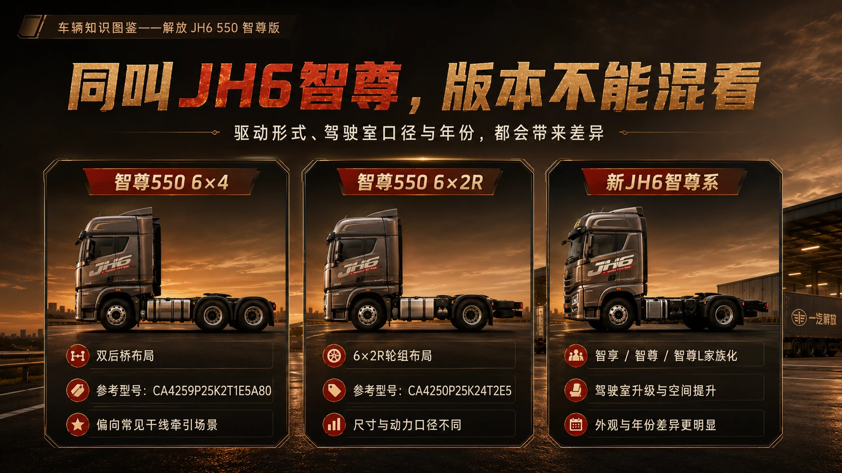 万物知识图鉴系列作品PPT——解放JH6_550智尊版 - 预览图7