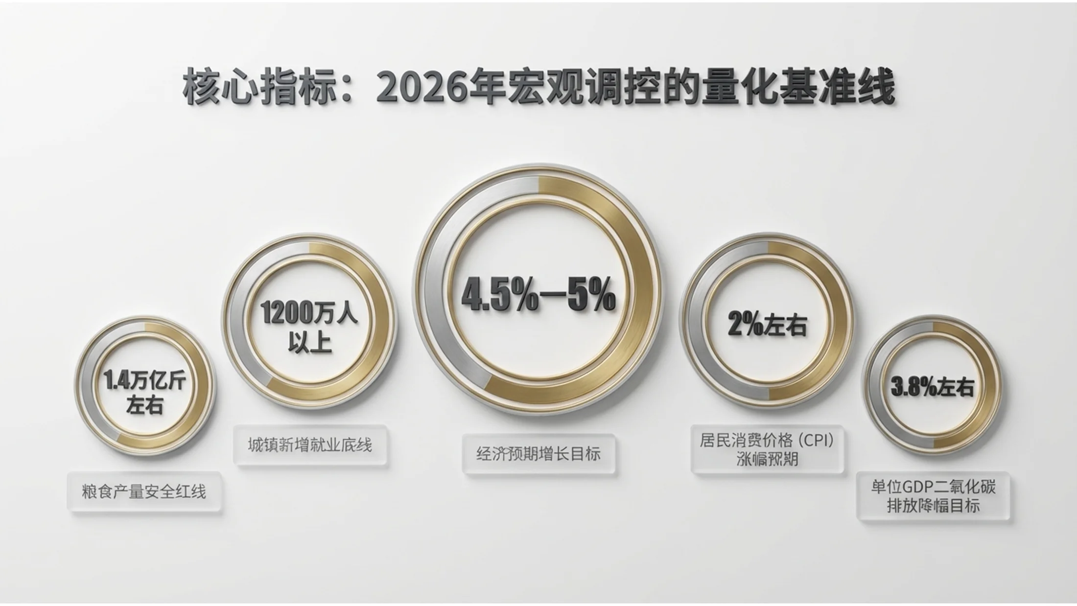 3D渲染金属玻璃风格政府工作报告PPT - 预览图5