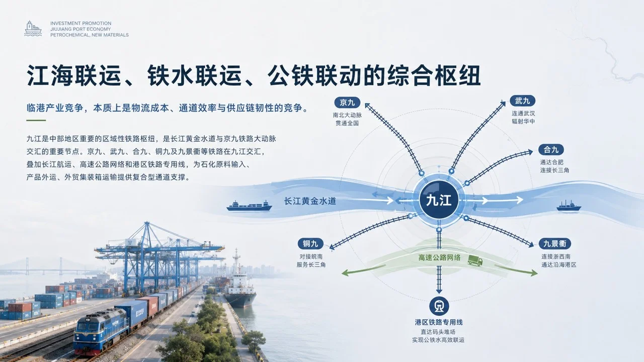 《九江临港经济与石化新材料招商推介PPT｜临港产业白皮书风》 - 预览图5