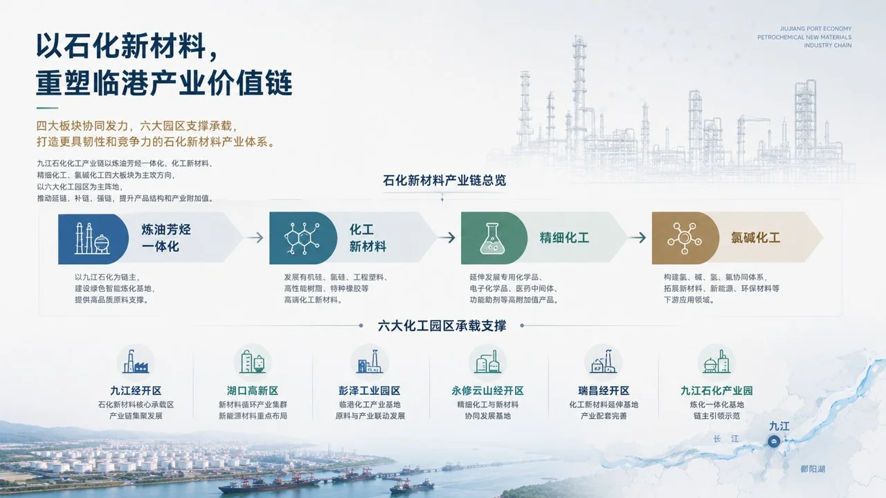 《九江临港经济与石化新材料招商推介PPT｜临港产业白皮书风》 - 预览图7
