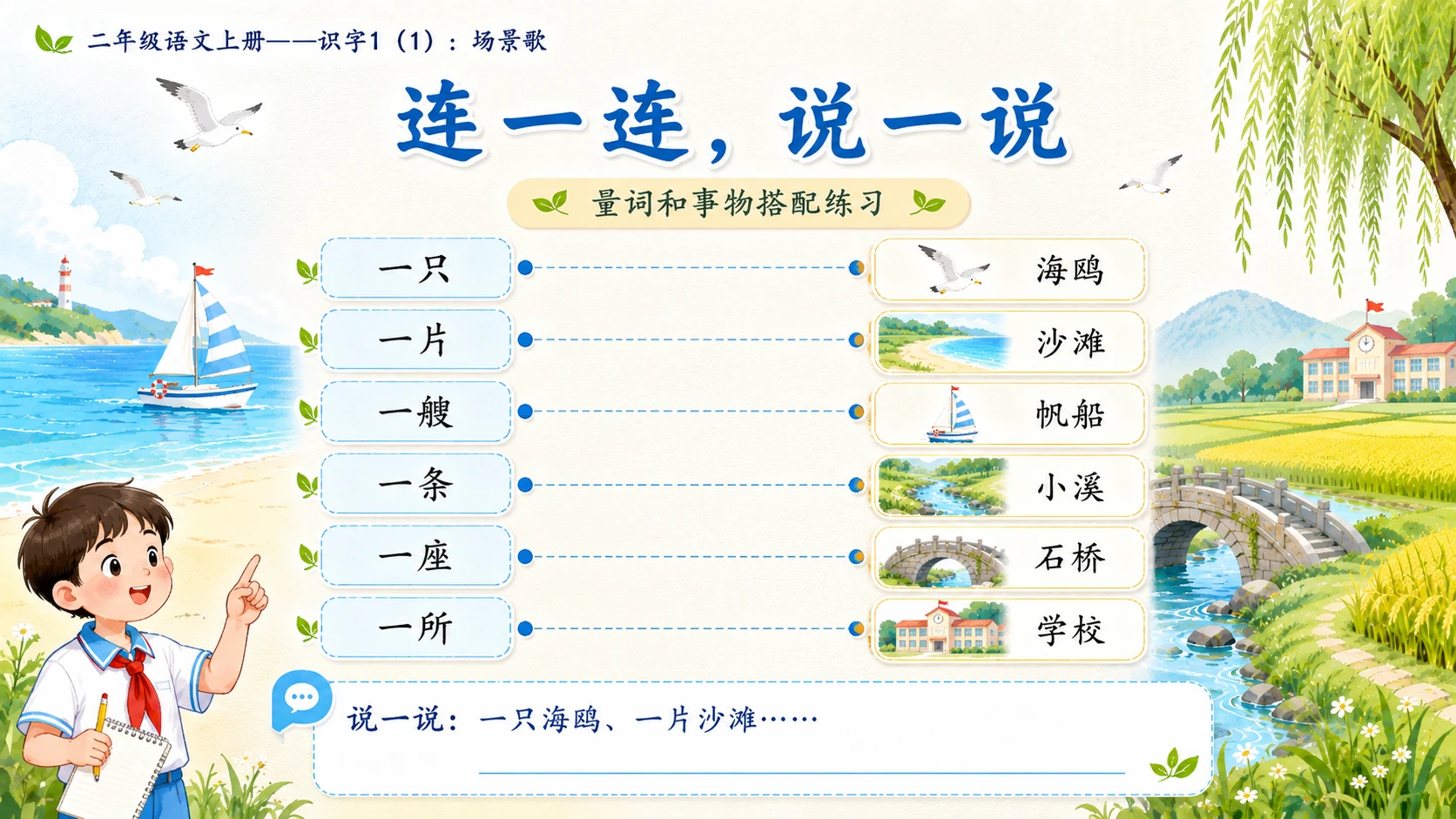 小学六年制统编教材系列课件——二年级语文上册：识字1 场景歌（1） - 预览图11