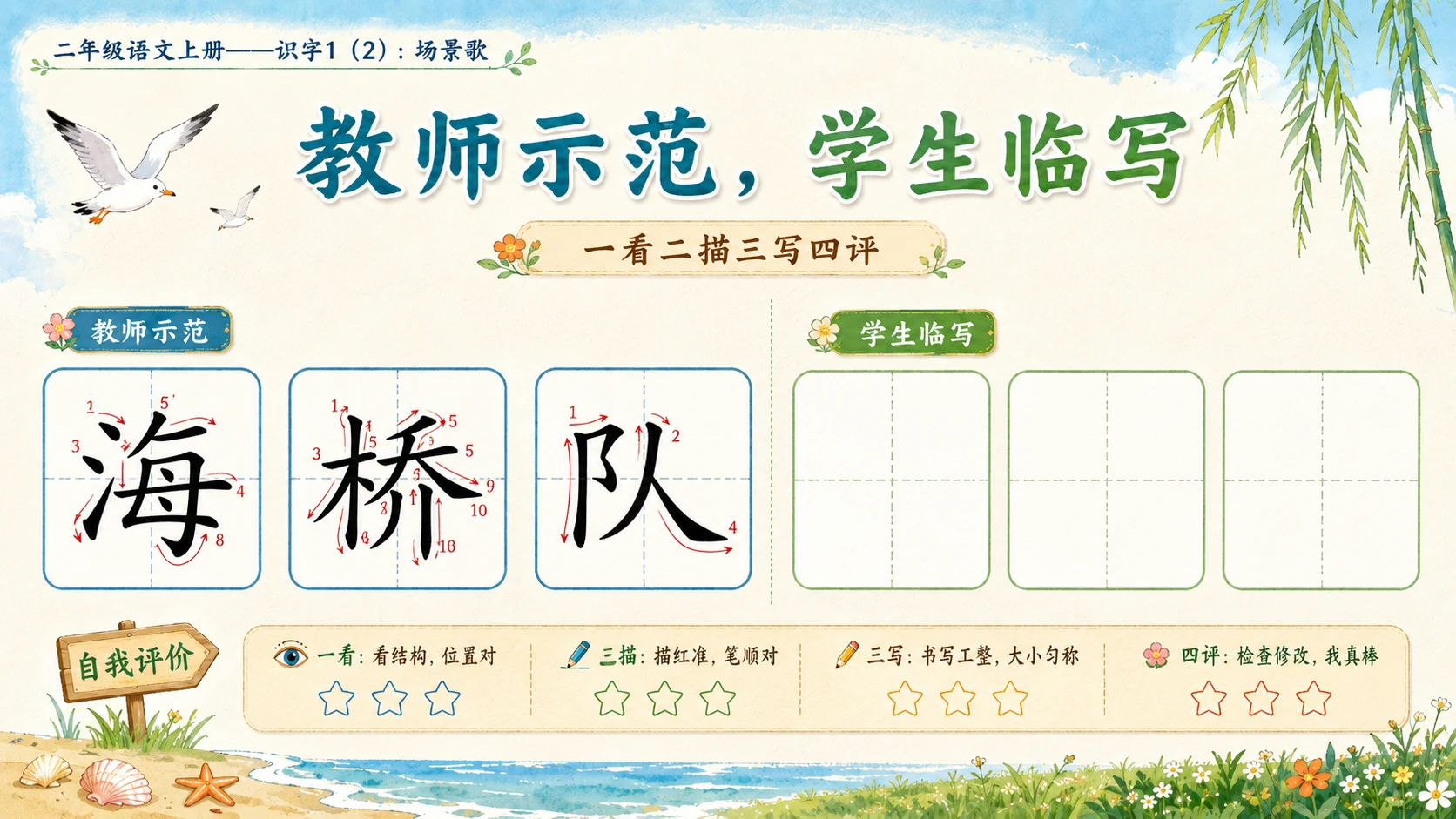 小学六年制统编教材系列课件——二年级语文上册：识字1 场景歌（2） - 预览图5