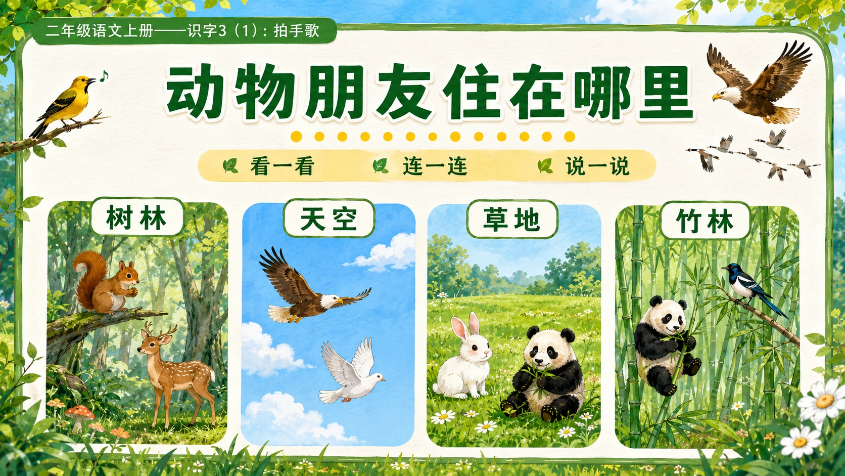 小学六年制统编教材系列课件——二年级语文上册：识字3 拍手歌（1） - 预览图8