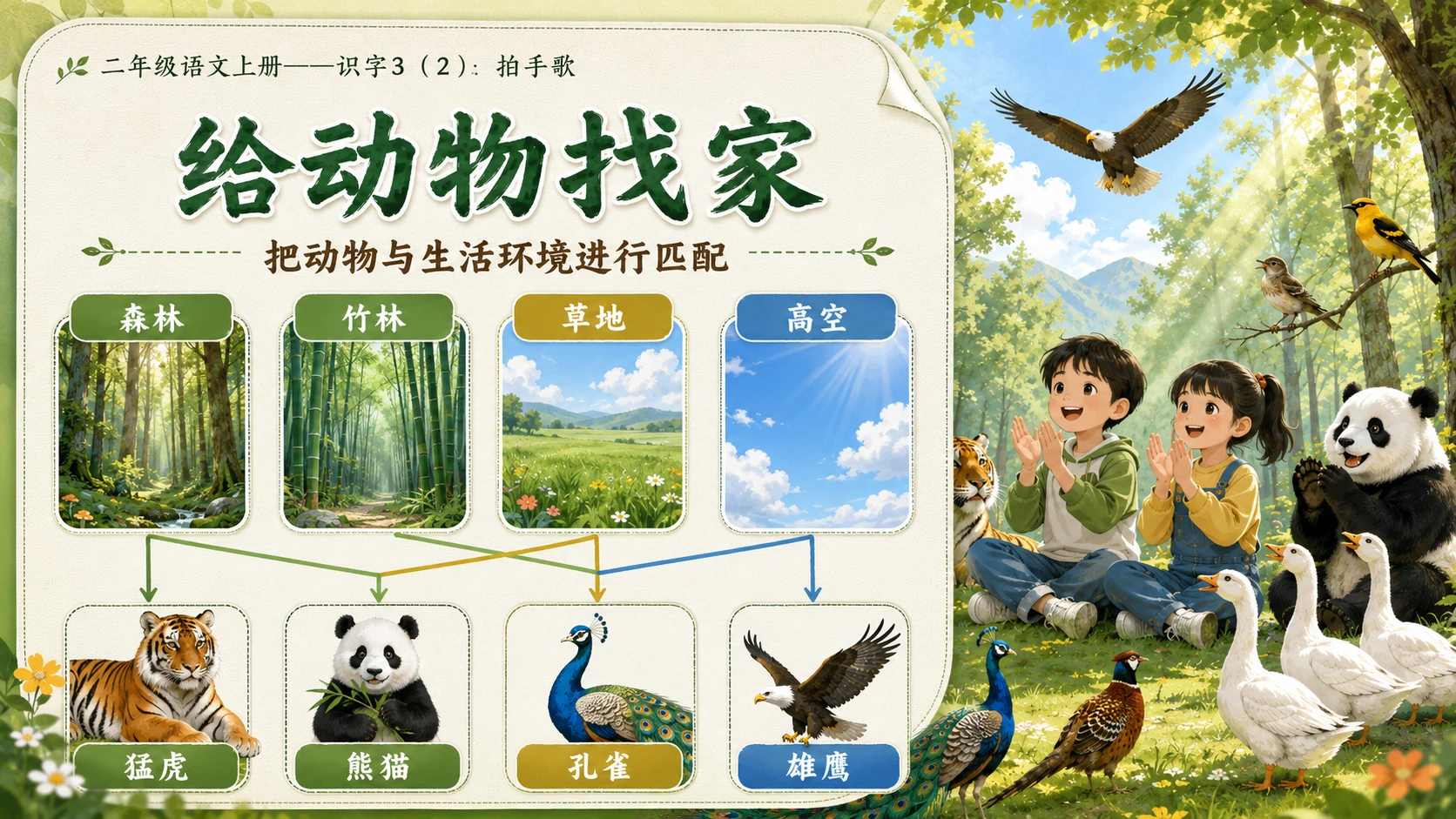 小学六年制统编教材系列课件——二年级语文上册：识字3 拍手歌（2） - 预览图9
