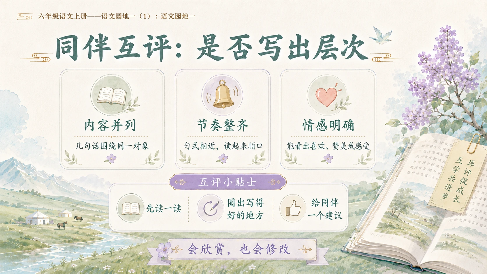 小学六年制统编教材系列课件——六年级语文上册：语文园地一（1） - 预览图12