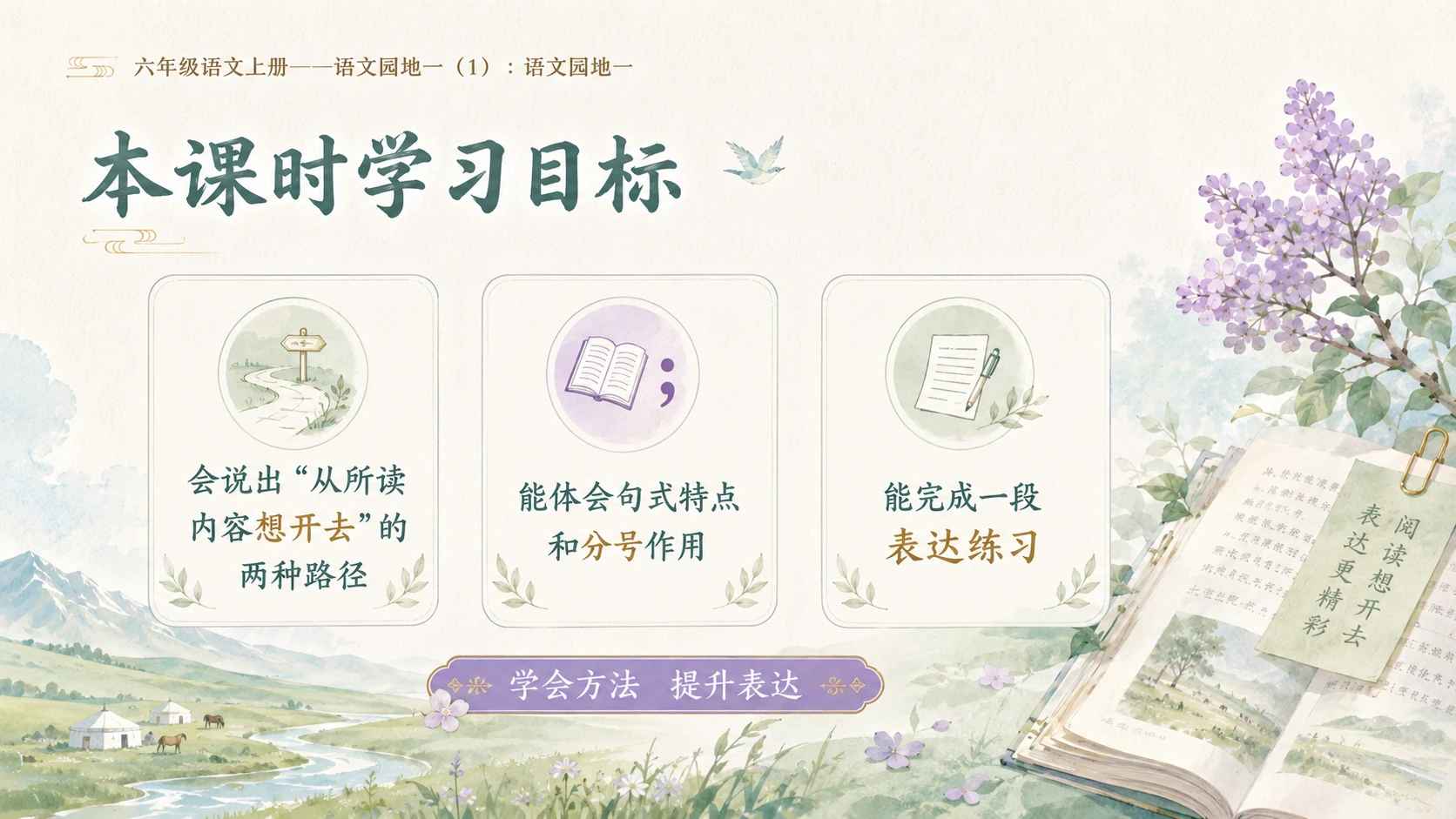 小学六年制统编教材系列课件——六年级语文上册：语文园地一（1） - 预览图2