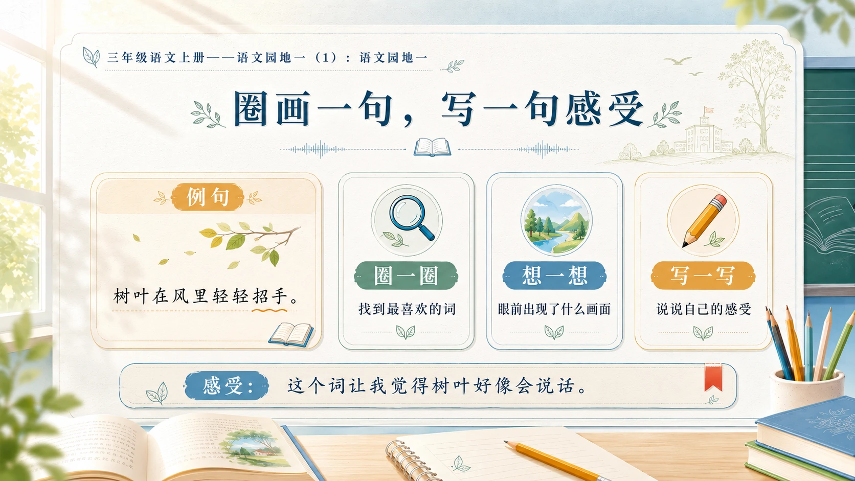 小学六年制统编教材系列课件——三年级语文上册：语文园地一（1） - 预览图5