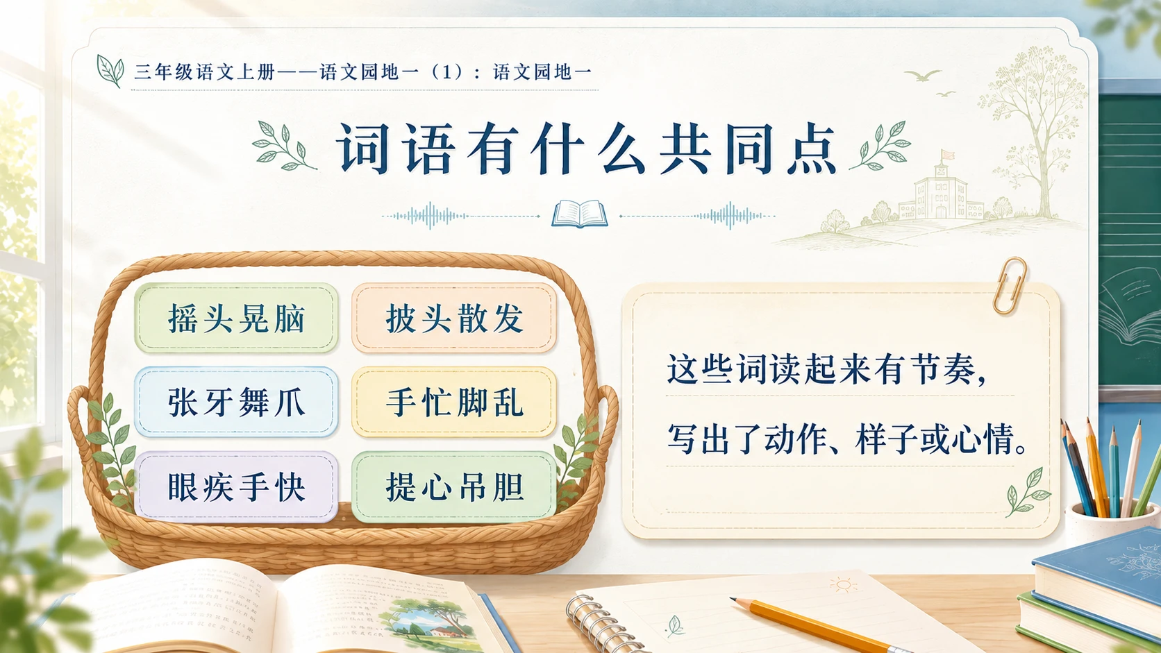 小学六年制统编教材系列课件——三年级语文上册：语文园地一（1） - 预览图7