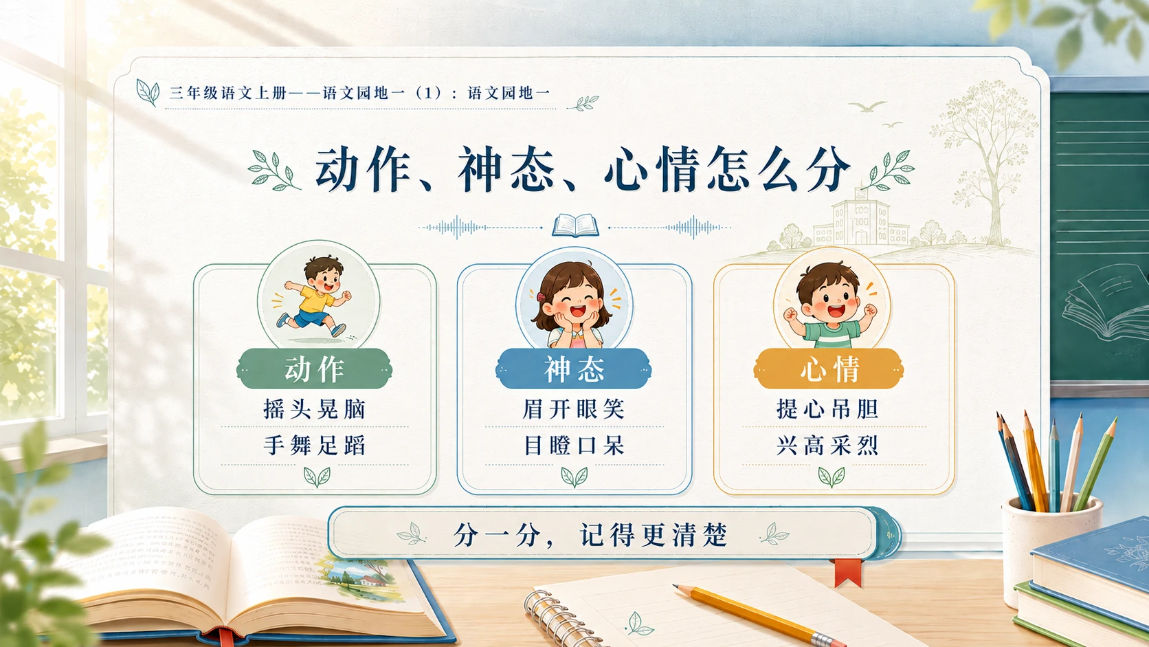 小学六年制统编教材系列课件——三年级语文上册：语文园地一（1） - 预览图8