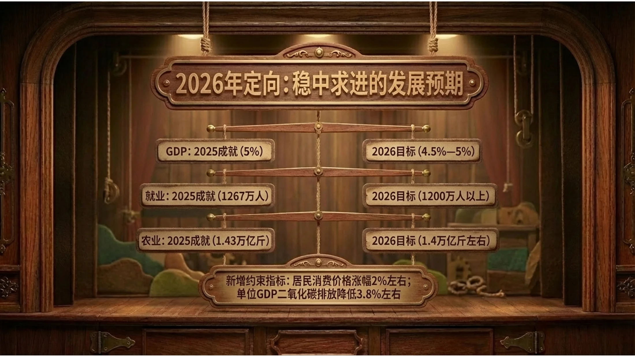 木偶动画风格政府工作报告PPT - 预览图6