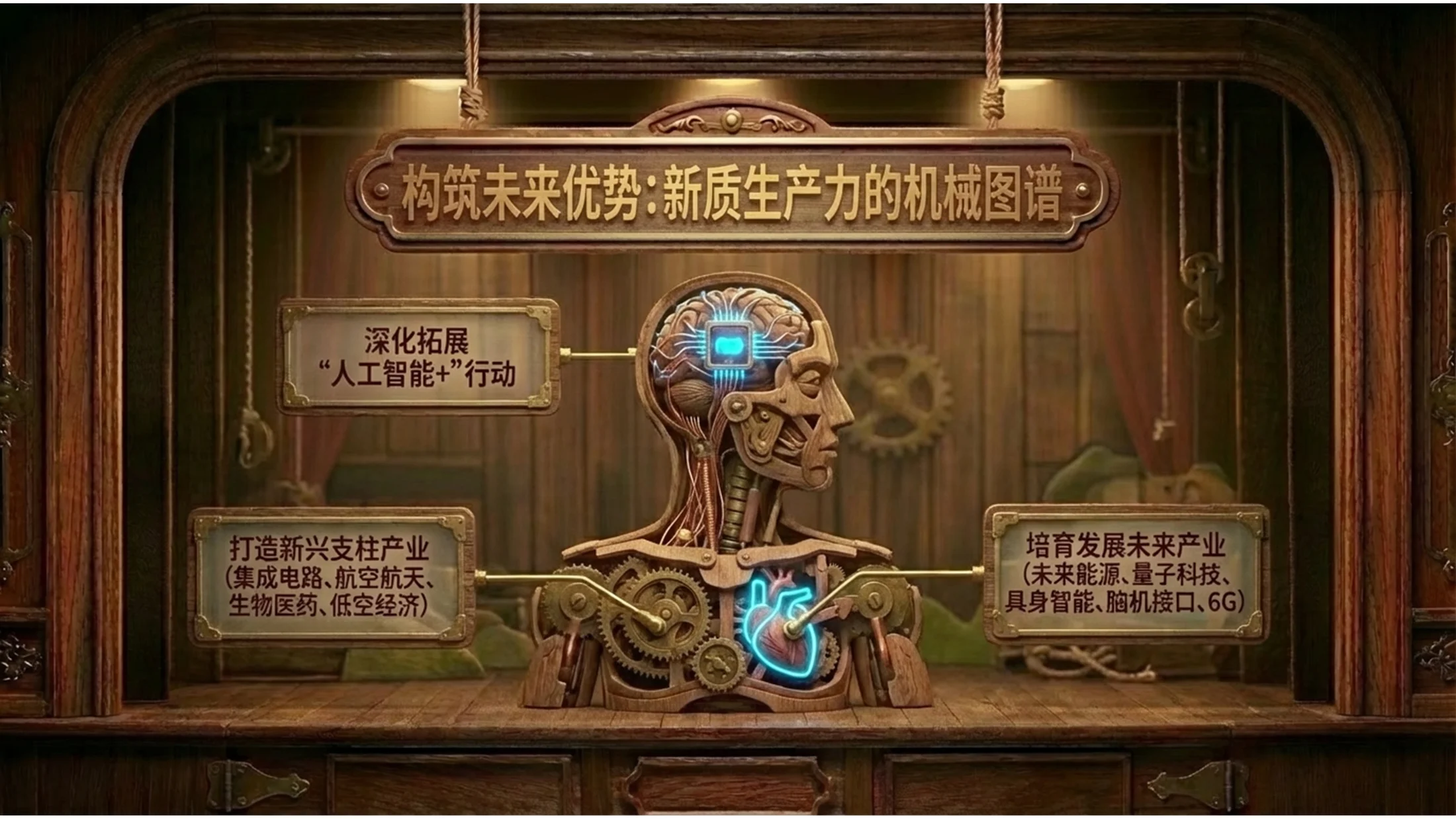 木偶动画风格政府工作报告PPT - 预览图10