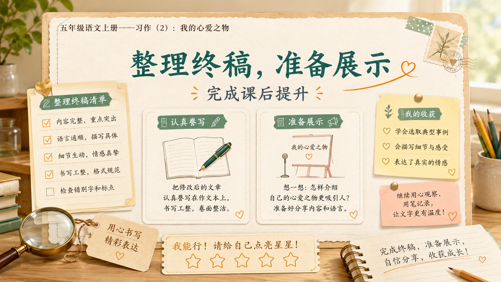 小学六年制统编教材系列课件——五年级语文上册：习作：我的心爱之物（2） - 预览图12