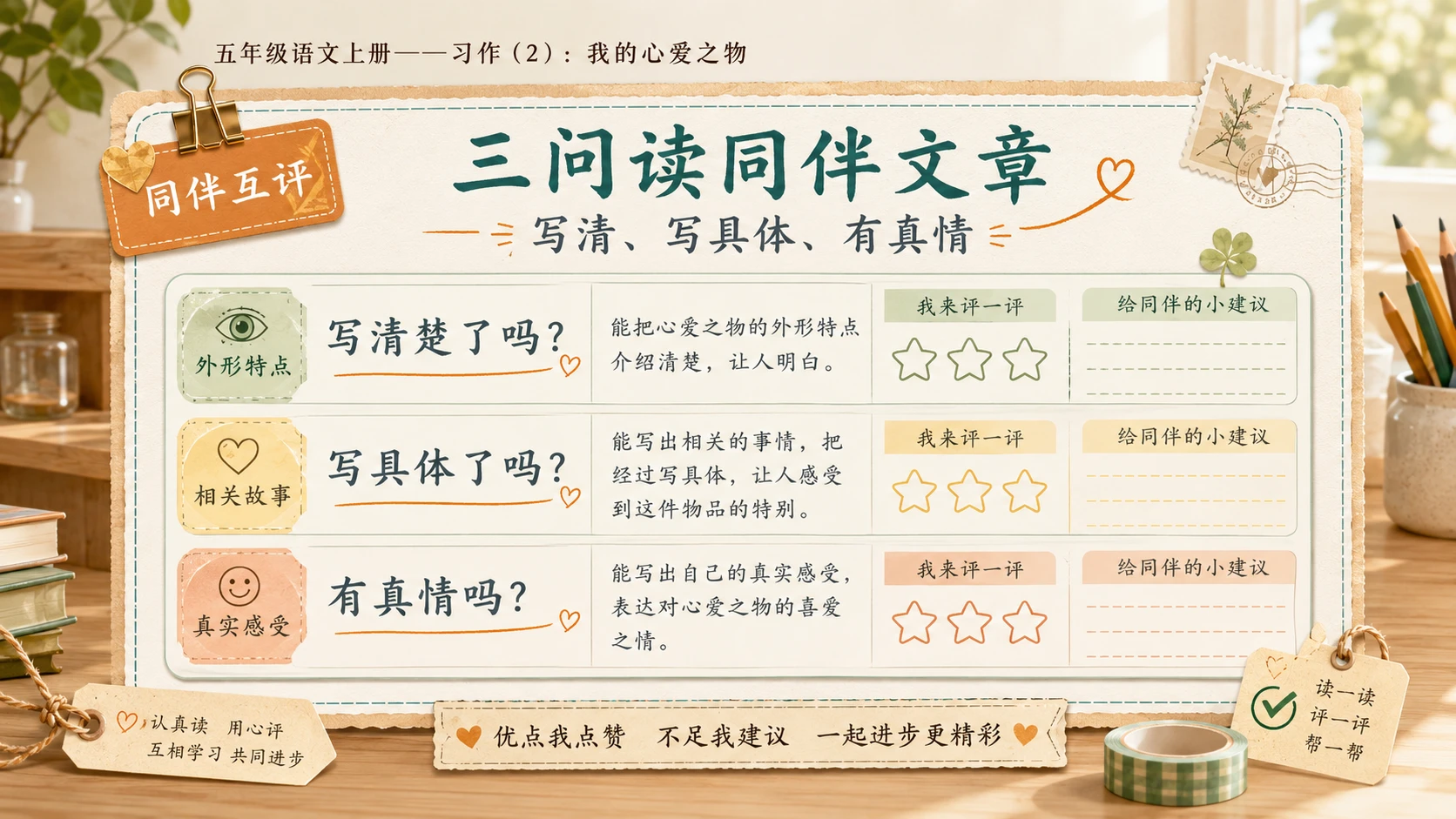 小学六年制统编教材系列课件——五年级语文上册：习作：我的心爱之物（2） - 预览图9