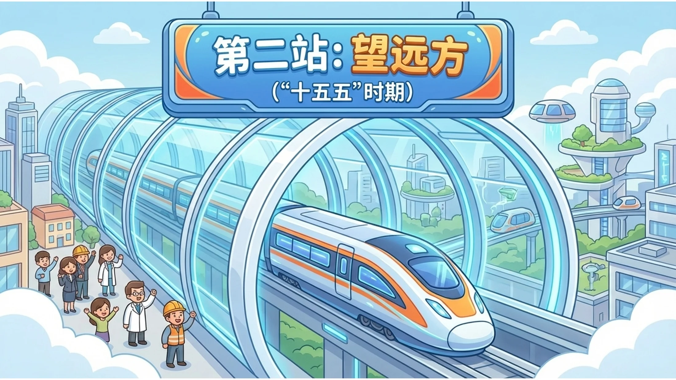 手绘卡通风格政府工作报告PPT - 预览图4