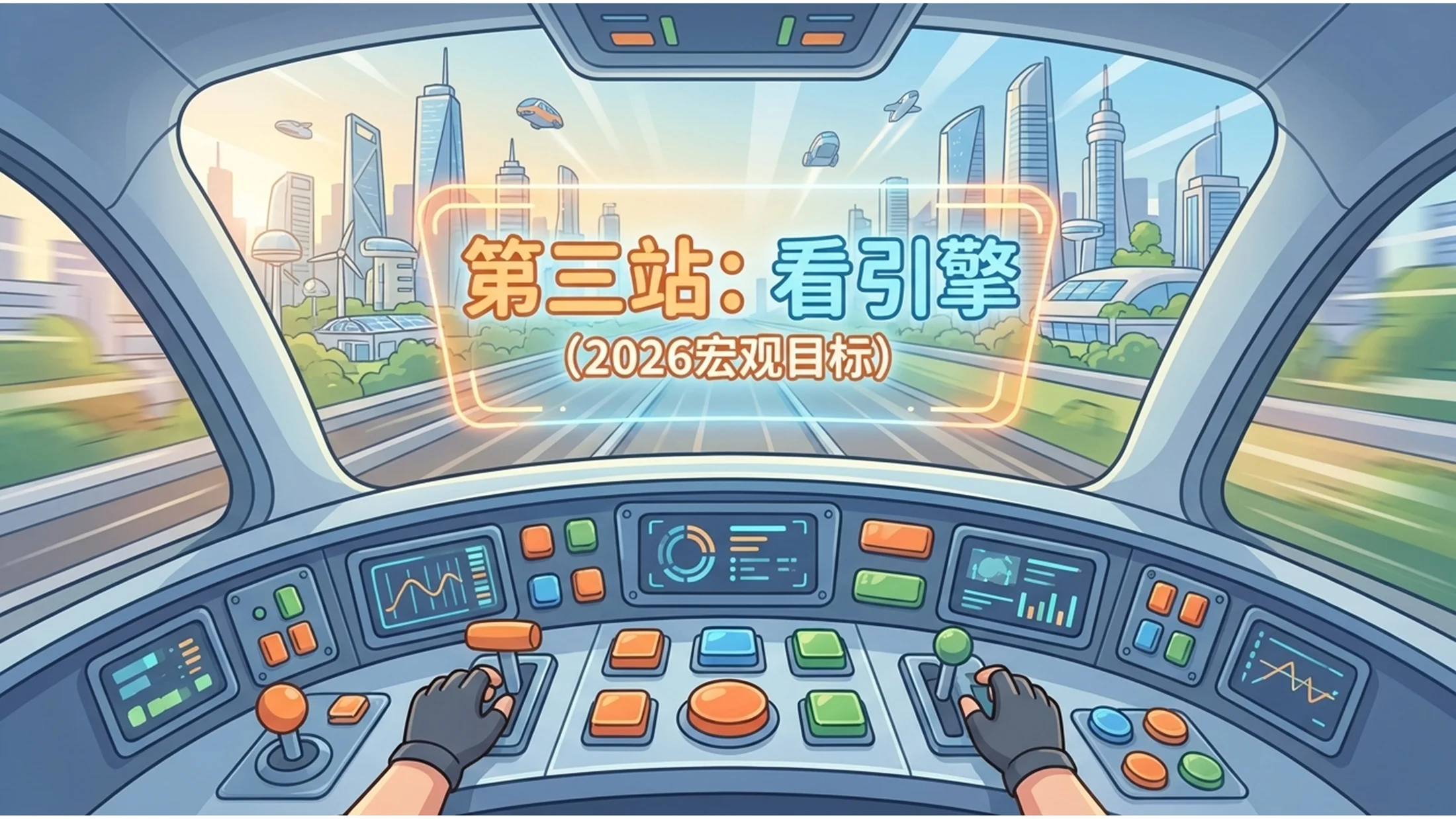 手绘卡通风格政府工作报告PPT - 预览图8