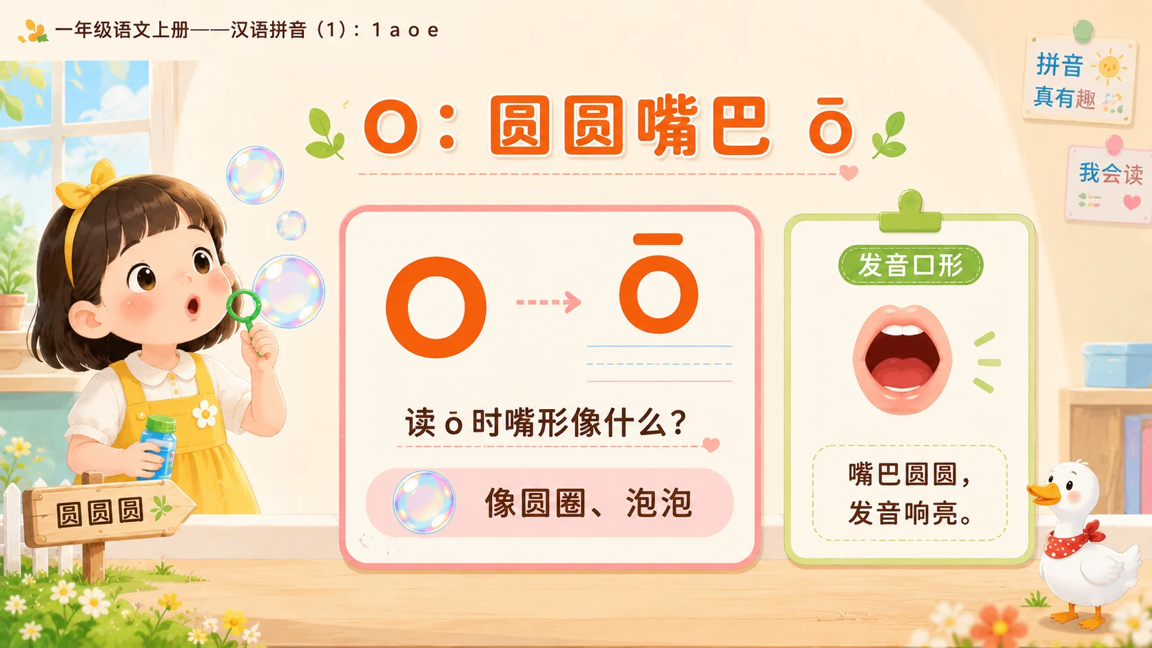 小学六年制统编教材系列课件——一年级语文上册：1 a o e（1） - 预览图5
