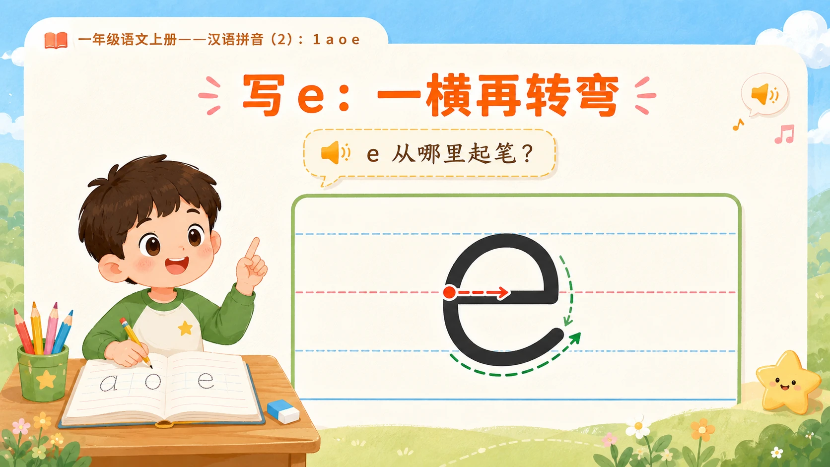 小学六年制统编教材系列课件——一年级语文上册：1 a o e（2） - 预览图9