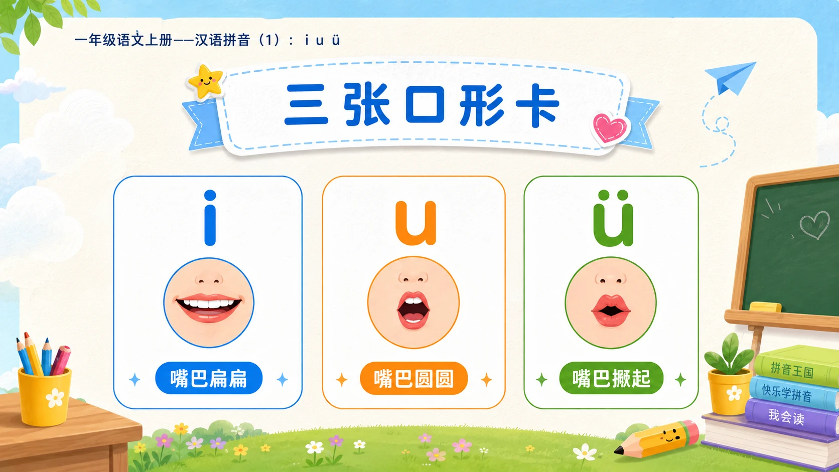 小学六年制统编教材系列课件——一年级语文上册：i u ü（1） - 预览图7