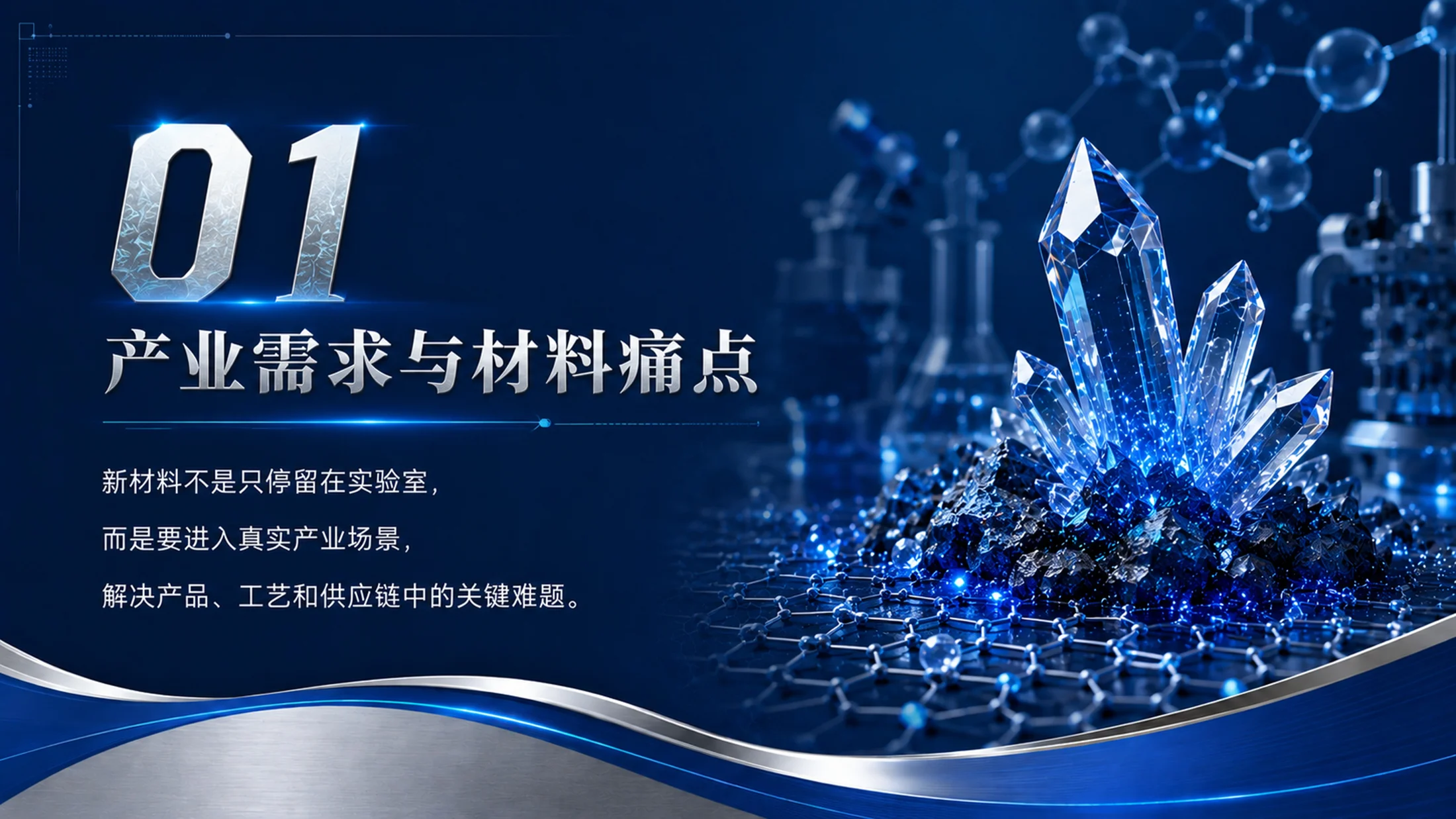 《材启未来｜大学生创新创业大赛新材料科研成果转化项目PPT模板》 - 预览图5
