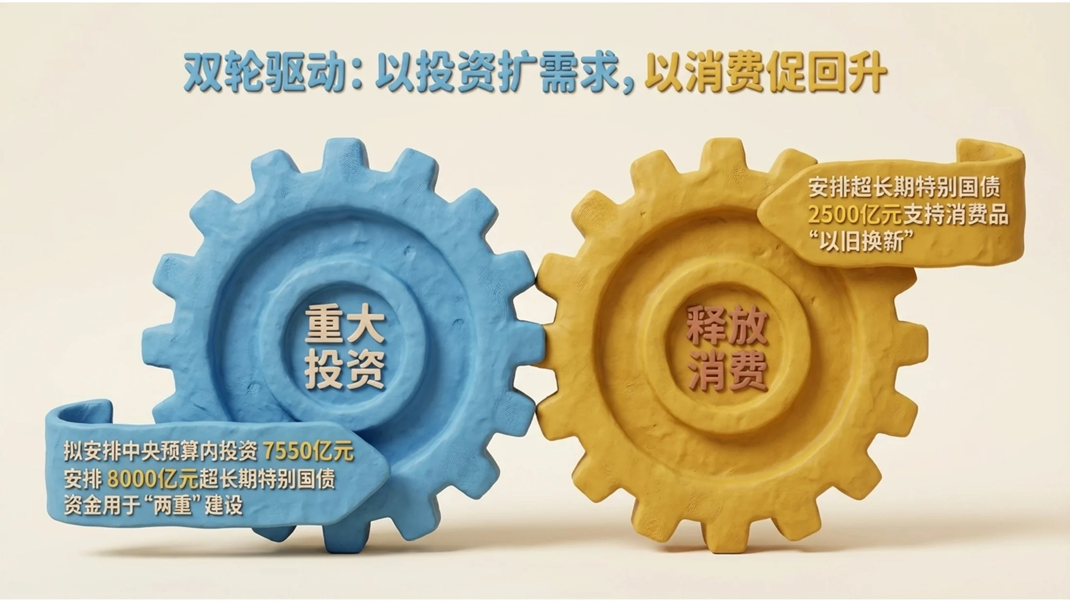 泥偶黏土动画材质风格政府工作报告PPT - 预览图7