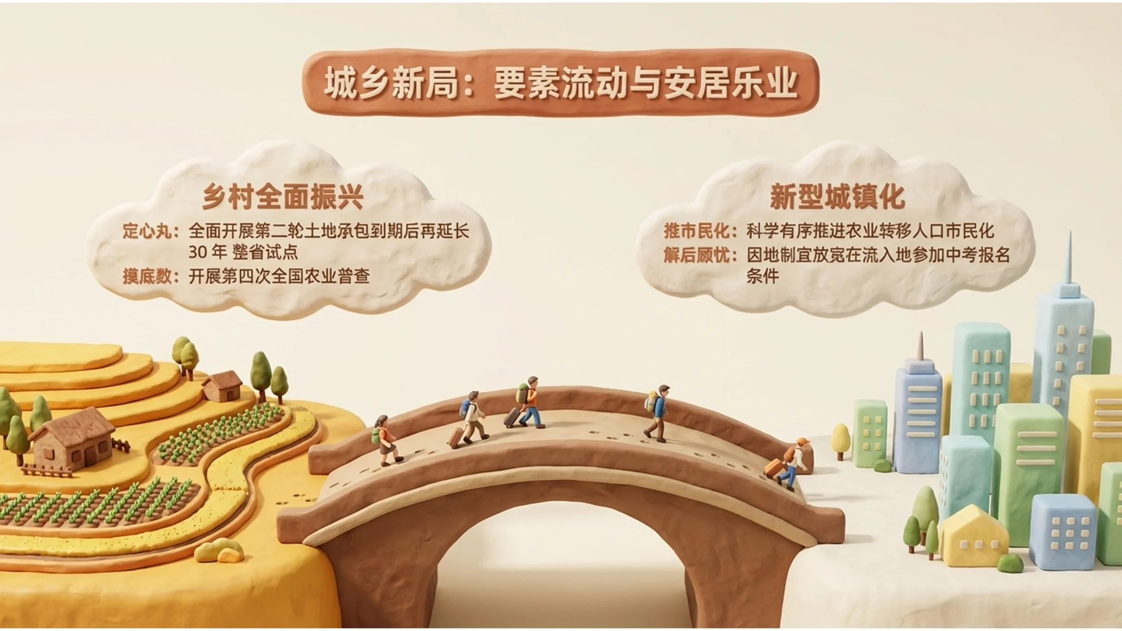 泥偶黏土动画材质风格政府工作报告PPT - 预览图9