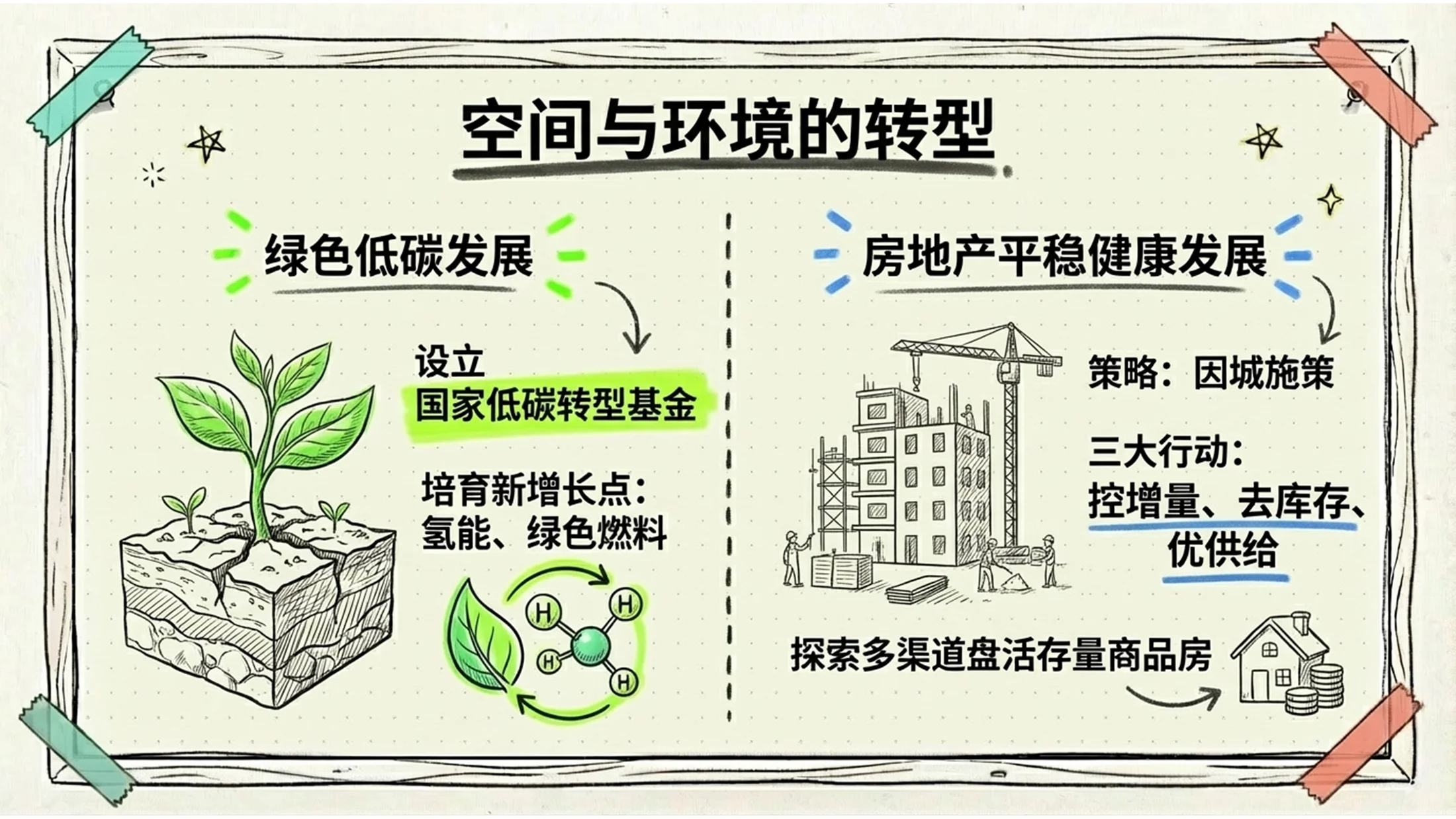 手绘涂鸦风格政府工作报告PPT - 预览图9